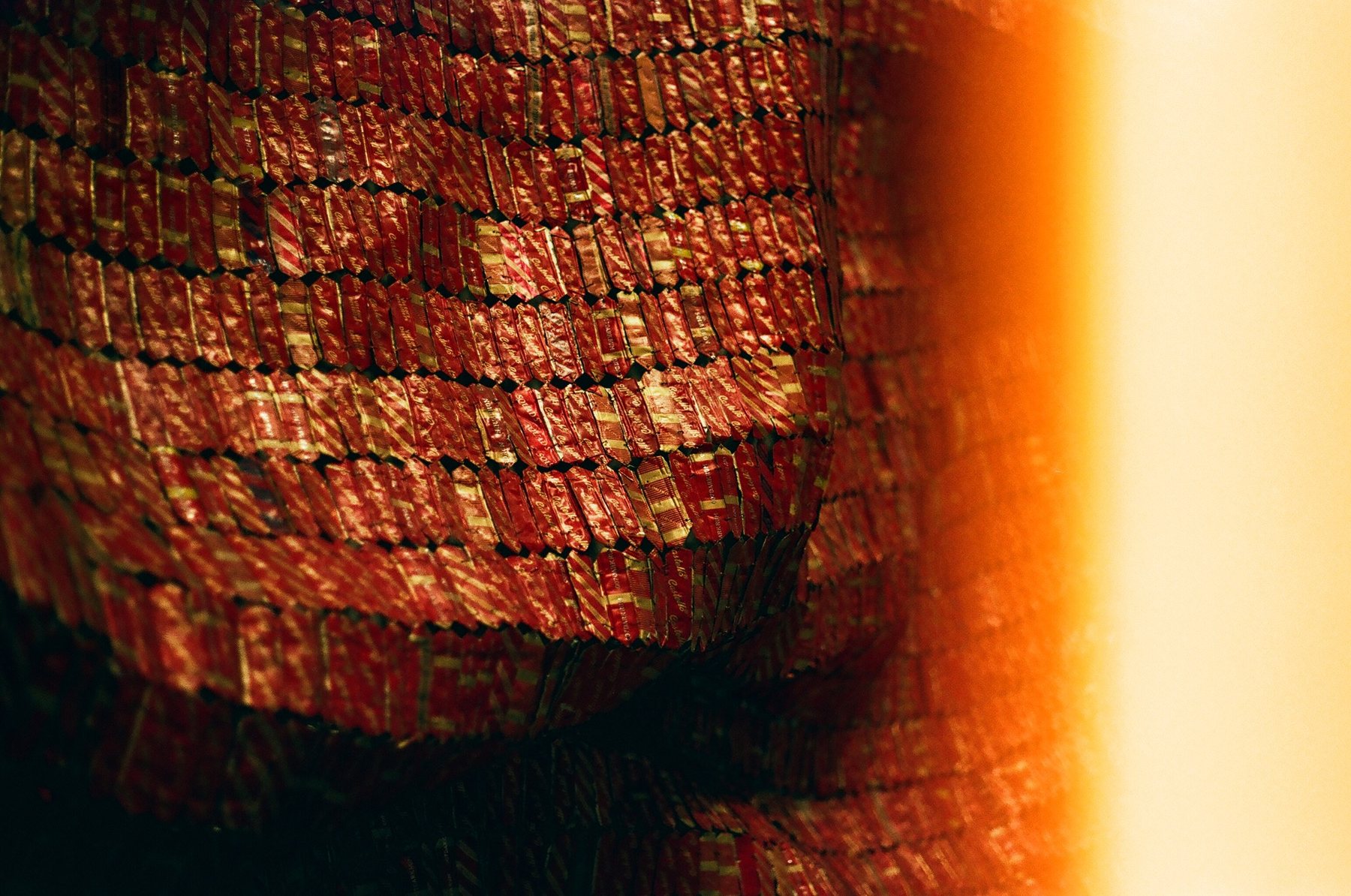Gold film texture detail